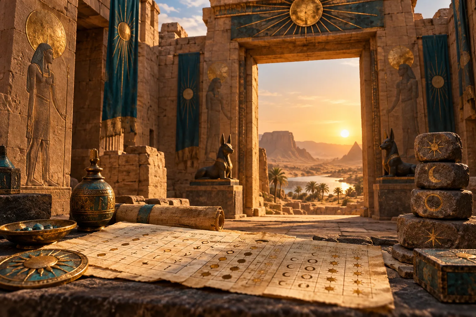 Desert sun archive illustrating Book of Ra Deluxe