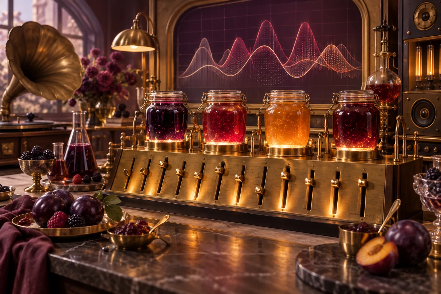 Music and preserves laboratory illustrating Jammin Jars